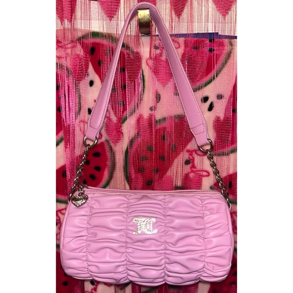 💜🩷 Juicy Couture Rhinestone Barrel Bag